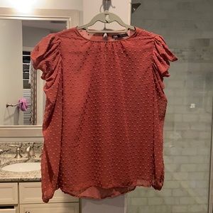 Puff sleeve eyelet ZARA Blouse